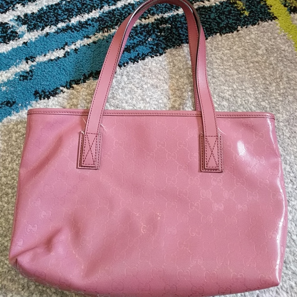Pink Gucci tote